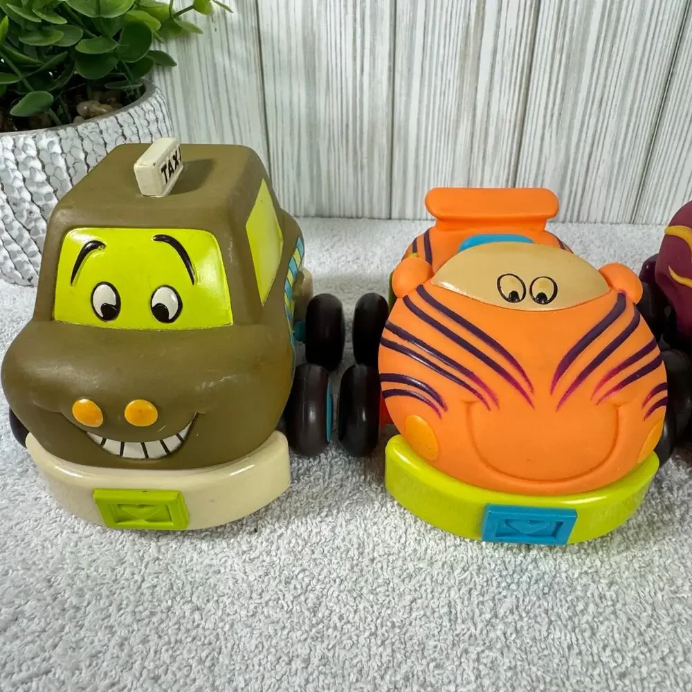 B. toys – Soft Vehicles Pull Back‎ Cars – Durable and Safe Toy Cars for Toddlers